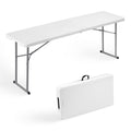 6FT Narrow Folding Table