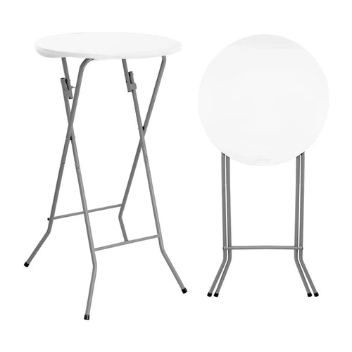 24" Round Folding Cocktail Table-1