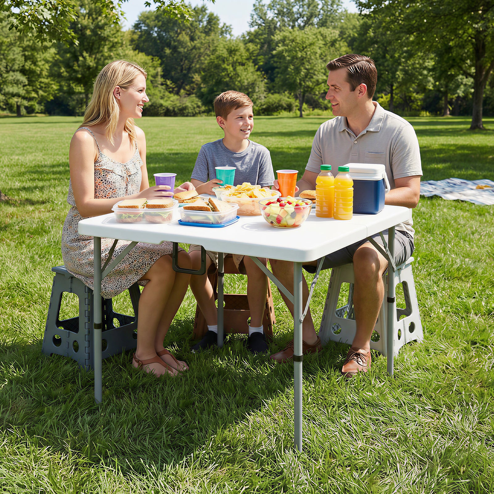 34" Square Folding Table