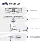6FT Narrow Folding Table