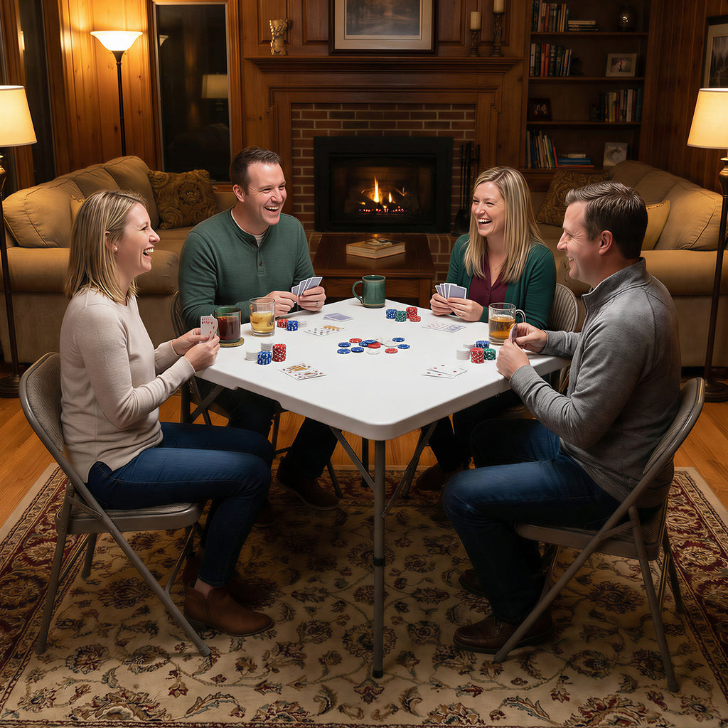 34" Square Folding Table