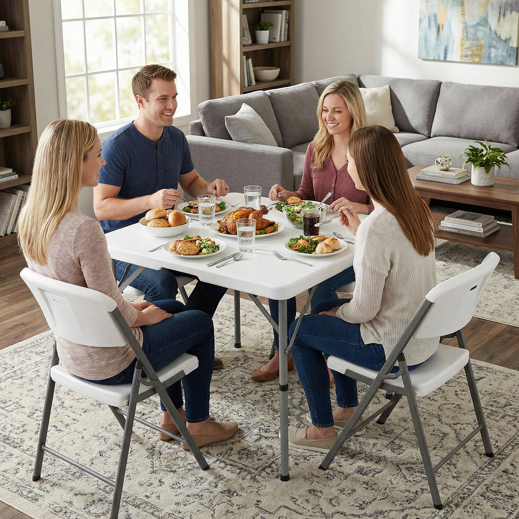 34" Square Folding Table