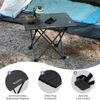 Compact Aluminum Folding Camping Table -7