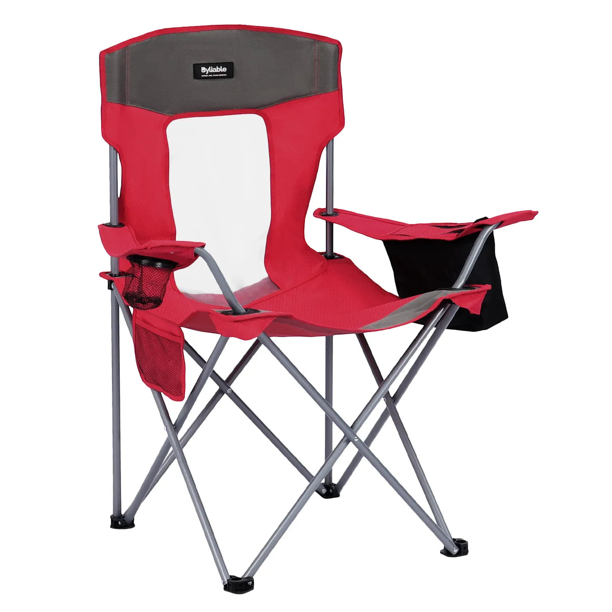 Large Folding Camping Chair with Cooler Bag