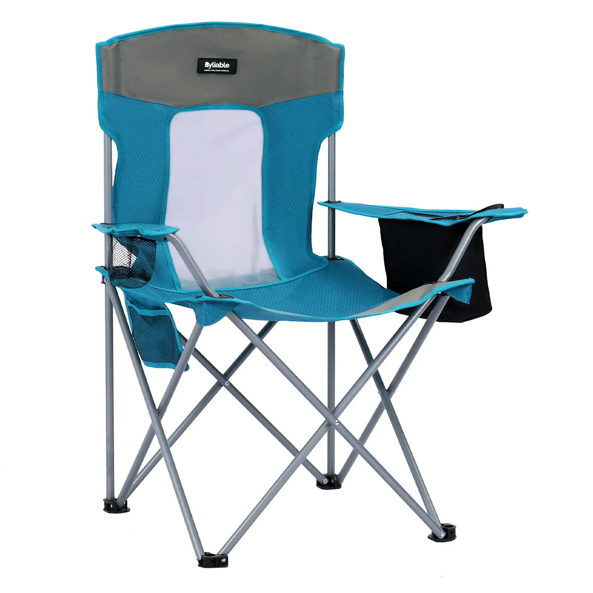 Large Folding Camping Chair with Cooler Bag