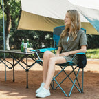 Large Folding Camping Chair with Cooler Bag