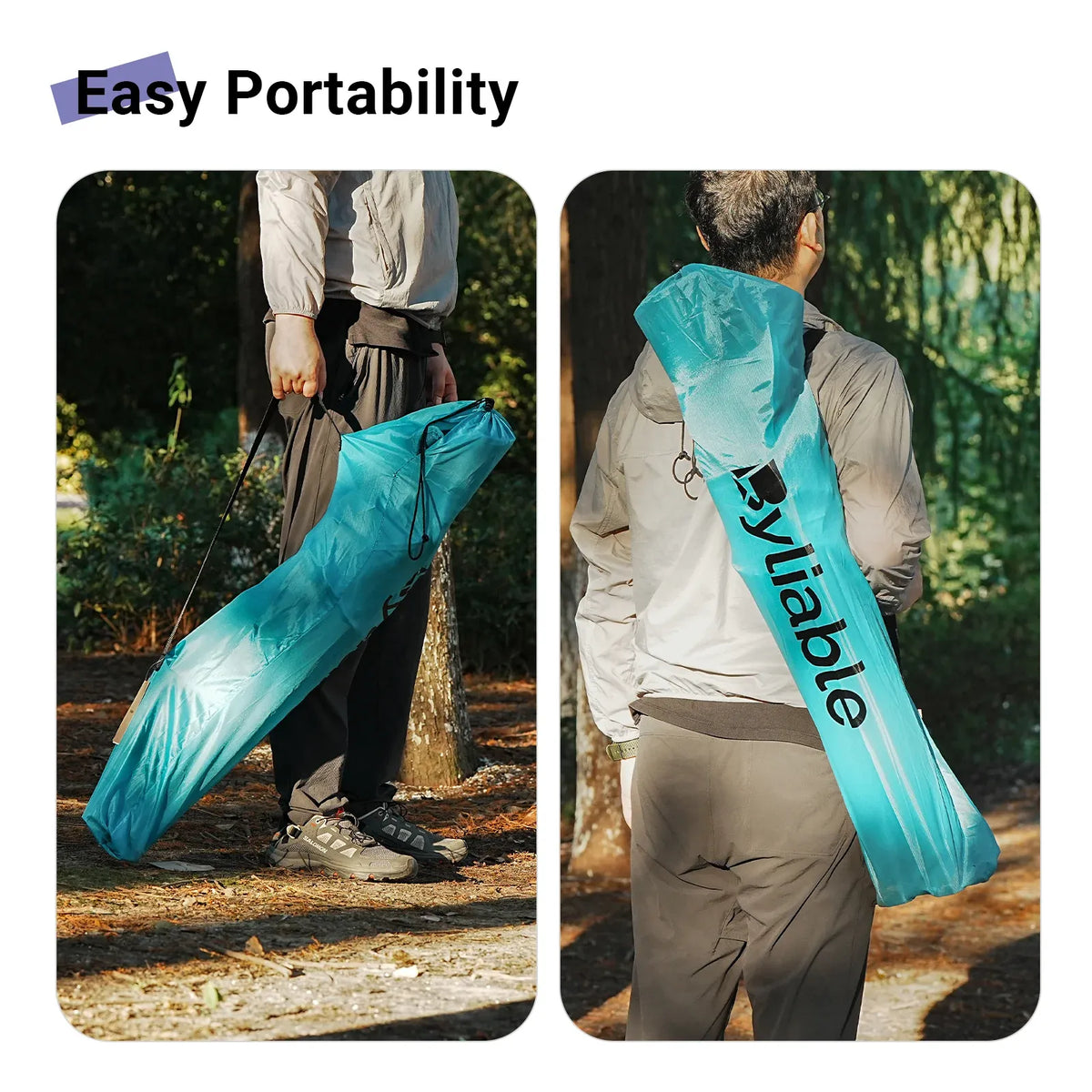 Large Folding Camping Chair with Cooler Bag