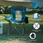 Large Folding Camping Chair with Cooler Bag