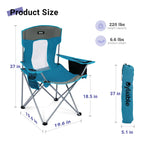 Large Folding Camping Chair with Cooler Bag