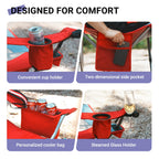 Oversize Folding Camping Chair with Cooler Bag