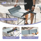 25.3" Portable Square Camping Table