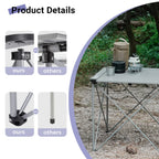 25.3" Portable Square Camping Table