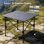 Square Aluminum Folding Camping Table-4