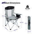 Wollker Folding Camping Chair with Cooler Bag
